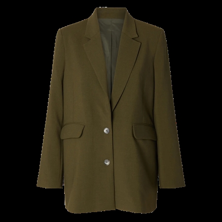 Selected Femme SlwRita LS Relaxed Blazer Fir Green 16094205 groen habitjakke til kvinder fra MAAK Shop