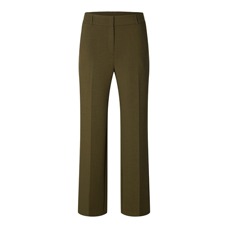 Selected Femme SlwRita MW Wide Pant Fir Green 16094206 groenne bukser med vide ben til kvinder fra MAAK Shop