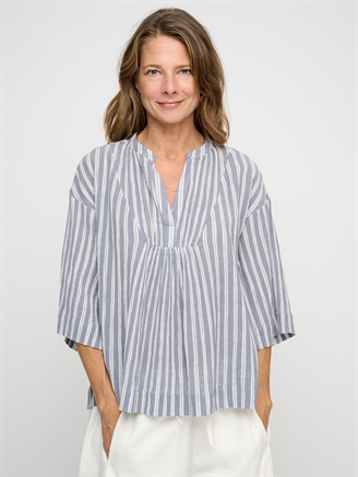 Moshi Moshi Mind Simple Top Stripe sea blue/ecru