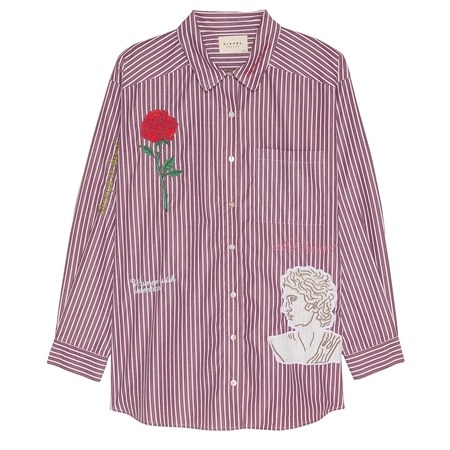Sissel Edelbo Pil Shirt Purple Stripes