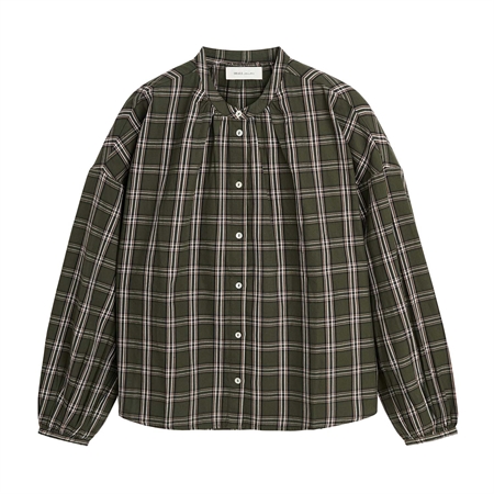 Skall Studio Cilla Shirt Green/White Check