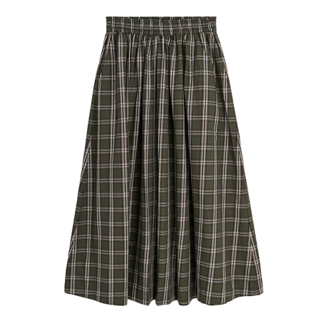 Skall Studio Dagny Skirt Green/White Check
