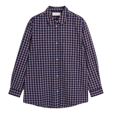 Skall Studio Edgar Shirt Navy/White/Red Check