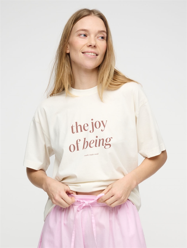 Moshi Moshi Mind Statement Tee Ecru/Terra
