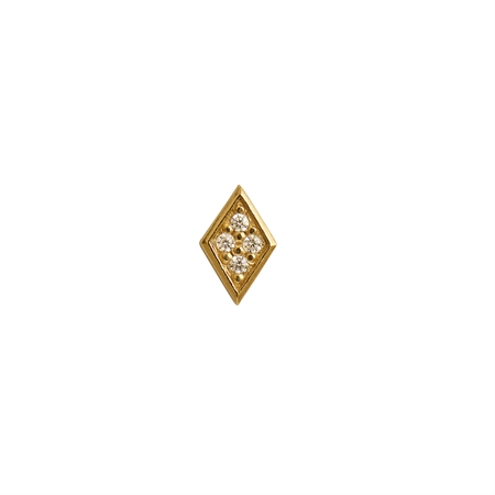 Stine A Miss Harlekin Earring with Stones - Single Guld