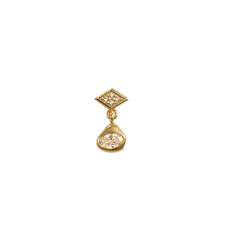 Stine A Miss Queen Earring with Harlekin - Single Guld