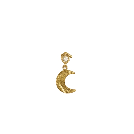 Stine A Petit Flow Earring with Claire de Lune - Single Guld