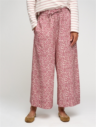 Moshi Moshi Mind Storie Pants Poplin Beige/Rose Flower