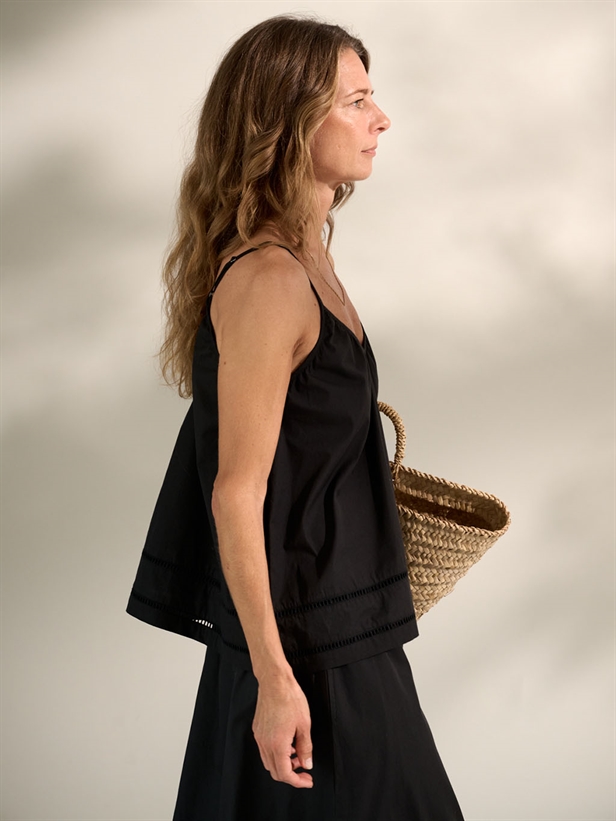 Moshi Moshi Mind Sunshine Top Poplin moonless night