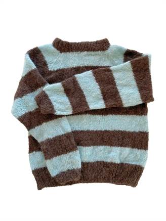 Coffee Beanies Sweater swe Striped brown/aqua