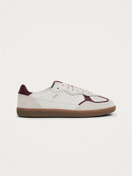 Alohas Tb.490 Rife Grain White Burgundy Leather Sneakers