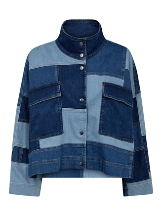 Co'Couture PatchCC Denim Box Jacket Denim Blue