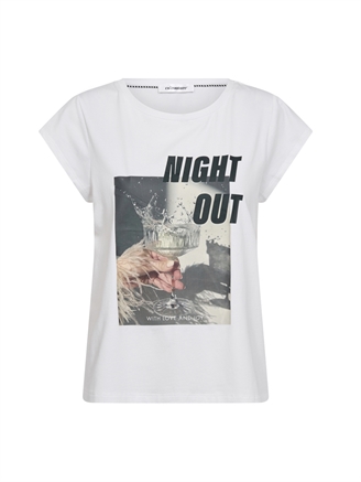 Co'Couture NightCC Out Tee White