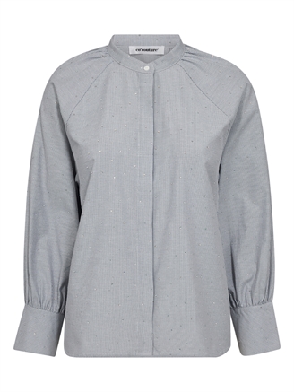 Co'Couture GemCC Stripe Shirt Light Grey