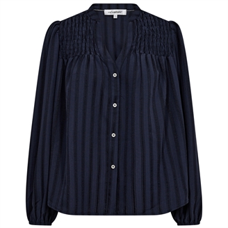 Co'Couture LuluCC Smock V-Shirt Navy