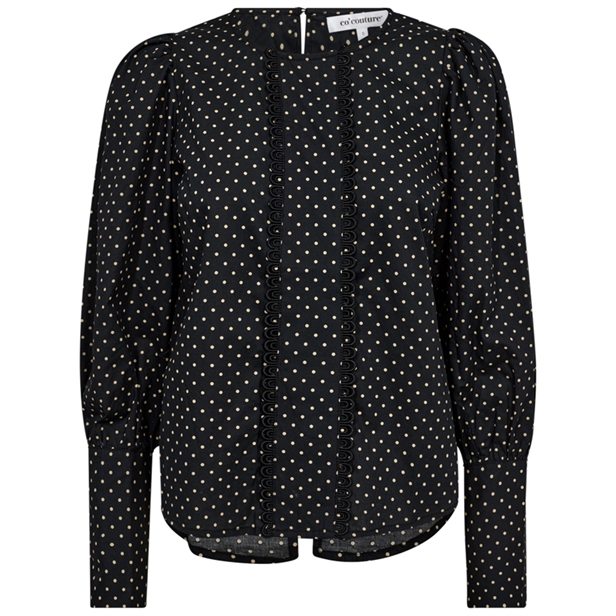 Co\'Couture DavinaCC Dot Shirt Black